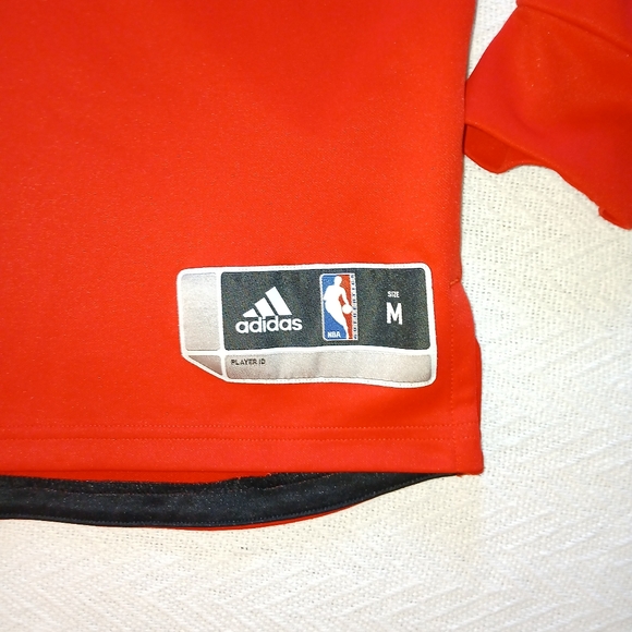 Sz.M Mens Adidas NBA Mens Pullover Quarter Button Portland Trailblazers Shirt - Picture 3 of 7